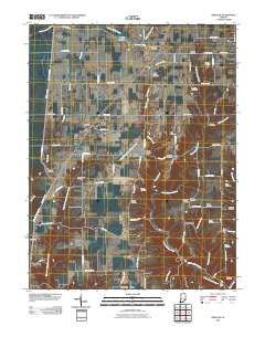 Rexville Indiana Historical topographic map, 1:24000 scale, 7.5 X 7.5 Minute, Year 2010