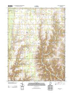 Rexville Indiana Historical topographic map, 1:24000 scale, 7.5 X 7.5 Minute, Year 2013