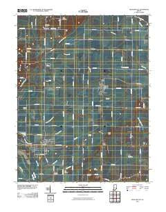 Richland City Indiana Historical topographic map, 1:24000 scale, 7.5 X 7.5 Minute, Year 2010