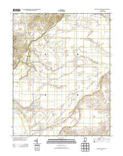 Richland City Indiana Historical topographic map, 1:24000 scale, 7.5 X 7.5 Minute, Year 2013