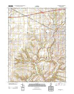 Richmond Indiana Historical topographic map, 1:24000 scale, 7.5 X 7.5 Minute, Year 2013