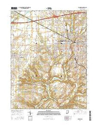 Richmond Indiana Current topographic map, 1:24000 scale, 7.5 X 7.5 Minute, Year 2016