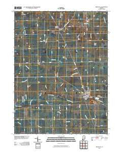 Ridgeville Indiana Historical topographic map, 1:24000 scale, 7.5 X 7.5 Minute, Year 2010