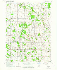 Ripley Indiana Historical topographic map, 1:24000 scale, 7.5 X 7.5 Minute, Year 1962