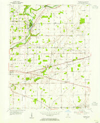 Riverwood Indiana Historical topographic map, 1:24000 scale, 7.5 X 7.5 Minute, Year 1953