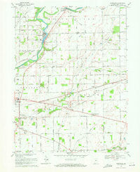 Riverwood Indiana Historical topographic map, 1:24000 scale, 7.5 X 7.5 Minute, Year 1969