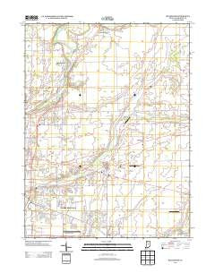 Riverwood Indiana Historical topographic map, 1:24000 scale, 7.5 X 7.5 Minute, Year 2013