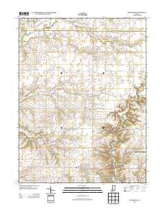 Roachdale Indiana Historical topographic map, 1:24000 scale, 7.5 X 7.5 Minute, Year 2013