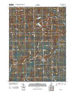 Roann Indiana Historical topographic map, 1:24000 scale, 7.5 X 7.5 Minute, Year 2010