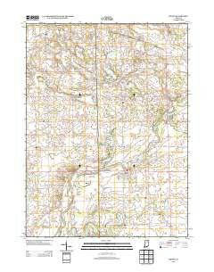 Roann Indiana Historical topographic map, 1:24000 scale, 7.5 X 7.5 Minute, Year 2013