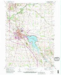 Rochester Indiana Historical topographic map, 1:24000 scale, 7.5 X 7.5 Minute, Year 1992