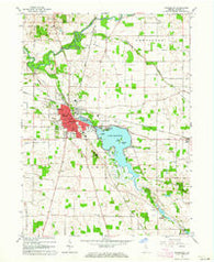 Rochester Indiana Historical topographic map, 1:24000 scale, 7.5 X 7.5 Minute, Year 1962