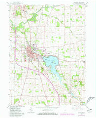 Rochester Indiana Historical topographic map, 1:24000 scale, 7.5 X 7.5 Minute, Year 1962
