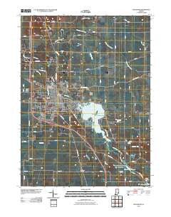 Rochester Indiana Historical topographic map, 1:24000 scale, 7.5 X 7.5 Minute, Year 2010