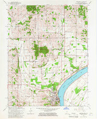 Rockport Indiana Historical topographic map, 1:24000 scale, 7.5 X 7.5 Minute, Year 1964