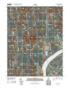 Rockport Indiana Historical topographic map, 1:24000 scale, 7.5 X 7.5 Minute, Year 2010