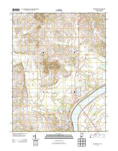 Rockport Indiana Historical topographic map, 1:24000 scale, 7.5 X 7.5 Minute, Year 2013
