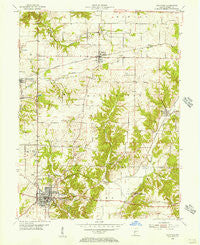 Rockville Indiana Historical topographic map, 1:24000 scale, 7.5 X 7.5 Minute, Year 1955