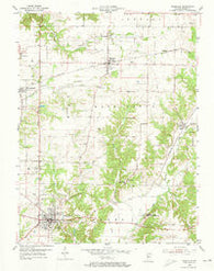Rockville Indiana Historical topographic map, 1:24000 scale, 7.5 X 7.5 Minute, Year 1955