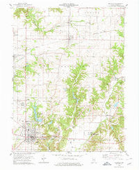 Rockville Indiana Historical topographic map, 1:24000 scale, 7.5 X 7.5 Minute, Year 1978