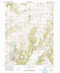 Rockville Indiana Historical topographic map, 1:24000 scale, 7.5 X 7.5 Minute, Year 1978