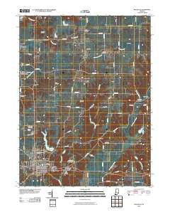 Rockville Indiana Historical topographic map, 1:24000 scale, 7.5 X 7.5 Minute, Year 2010