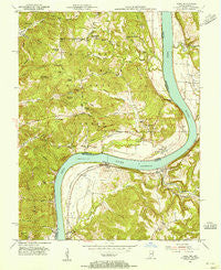 Rome Indiana Historical topographic map, 1:24000 scale, 7.5 X 7.5 Minute, Year 1953