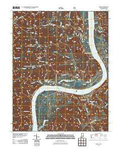 Rome Indiana Historical topographic map, 1:24000 scale, 7.5 X 7.5 Minute, Year 2011