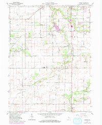 Romney Indiana Historical topographic map, 1:24000 scale, 7.5 X 7.5 Minute, Year 1961