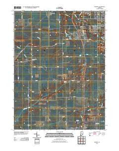 Romney Indiana Historical topographic map, 1:24000 scale, 7.5 X 7.5 Minute, Year 2010