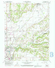 Rosedale Indiana Historical topographic map, 1:24000 scale, 7.5 X 7.5 Minute, Year 1962