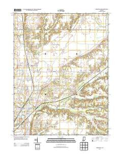 Rosedale Indiana Historical topographic map, 1:24000 scale, 7.5 X 7.5 Minute, Year 2013