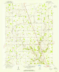 Rosston Indiana Historical topographic map, 1:24000 scale, 7.5 X 7.5 Minute, Year 1953