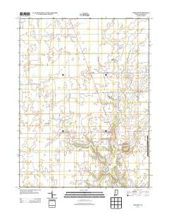 Rosston Indiana Historical topographic map, 1:24000 scale, 7.5 X 7.5 Minute, Year 2013
