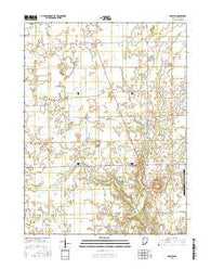 Rosston Indiana Current topographic map, 1:24000 scale, 7.5 X 7.5 Minute, Year 2016