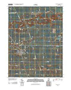 Rossville Indiana Historical topographic map, 1:24000 scale, 7.5 X 7.5 Minute, Year 2010