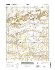 Rossville Indiana Current topographic map, 1:24000 scale, 7.5 X 7.5 Minute, Year 2016