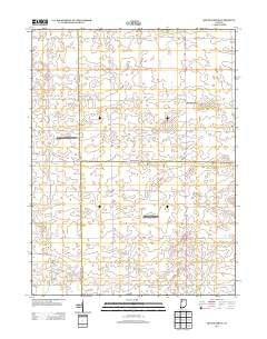 Round Grove Indiana Historical topographic map, 1:24000 scale, 7.5 X 7.5 Minute, Year 2013