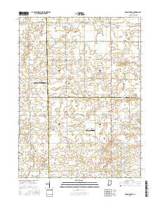 Round Grove Indiana Current topographic map, 1:24000 scale, 7.5 X 7.5 Minute, Year 2016