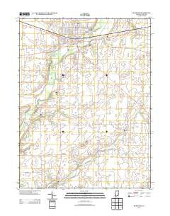 Rushville Indiana Historical topographic map, 1:24000 scale, 7.5 X 7.5 Minute, Year 2013
