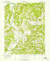 Rusk Indiana Historical topographic map, 1:24000 scale, 7.5 X 7.5 Minute, Year 1956