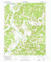 Rusk Indiana Historical topographic map, 1:24000 scale, 7.5 X 7.5 Minute, Year 1978