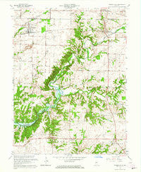 Russellville Indiana Historical topographic map, 1:24000 scale, 7.5 X 7.5 Minute, Year 1963