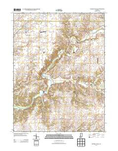 Russellville Indiana Historical topographic map, 1:24000 scale, 7.5 X 7.5 Minute, Year 2013