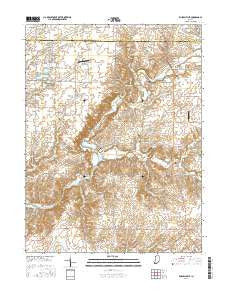 Russellville Indiana Current topographic map, 1:24000 scale, 7.5 X 7.5 Minute, Year 2016