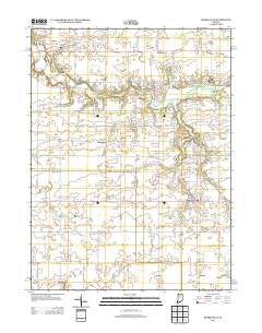Russiaville Indiana Historical topographic map, 1:24000 scale, 7.5 X 7.5 Minute, Year 2013