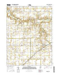Russiaville Indiana Current topographic map, 1:24000 scale, 7.5 X 7.5 Minute, Year 2016