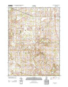 Rutland Indiana Historical topographic map, 1:24000 scale, 7.5 X 7.5 Minute, Year 2013