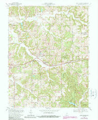 Saint Anthony Indiana Historical topographic map, 1:24000 scale, 7.5 X 7.5 Minute, Year 1969