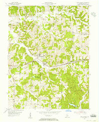 Saint Anthony Indiana Historical topographic map, 1:24000 scale, 7.5 X 7.5 Minute, Year 1955